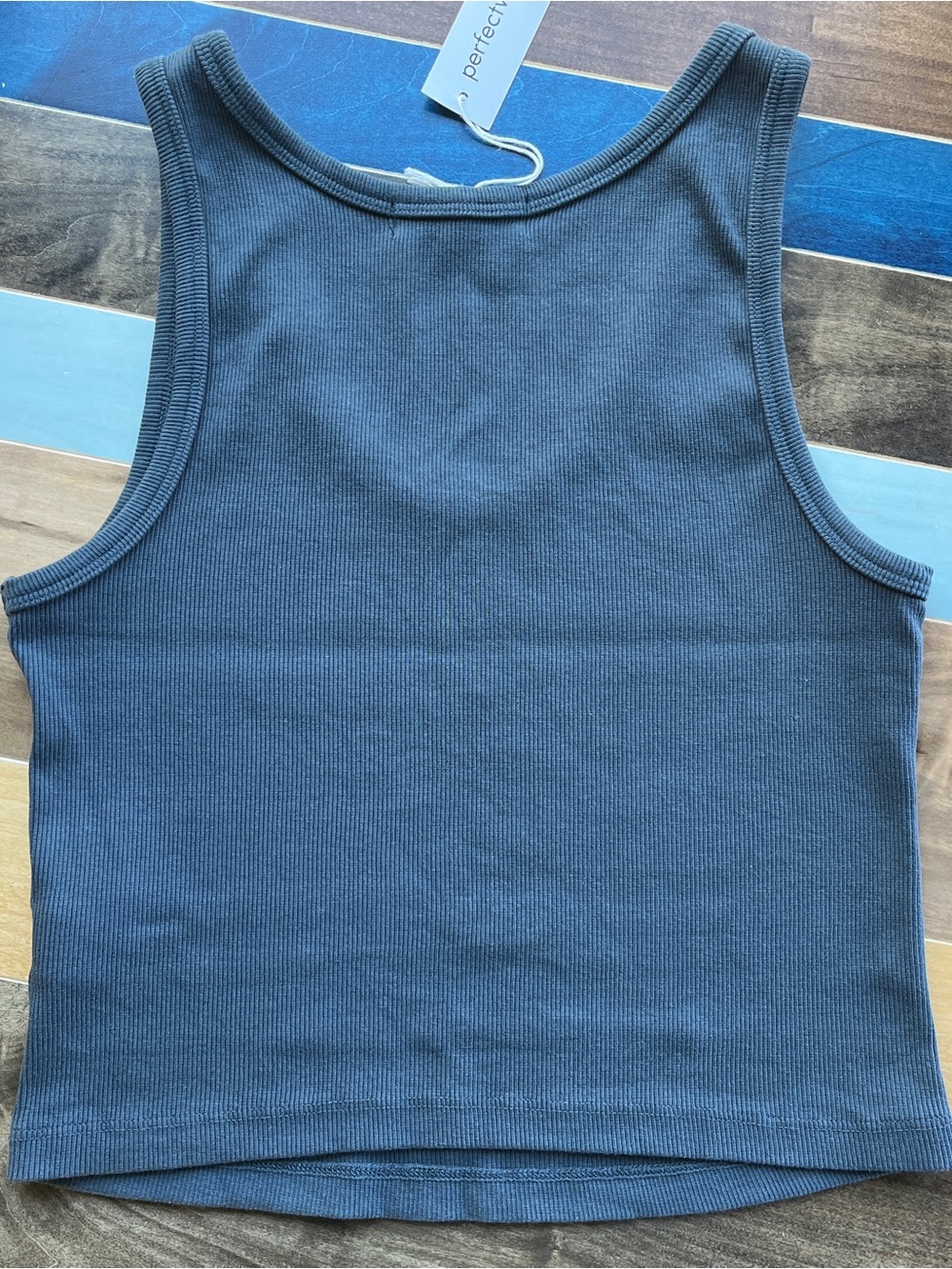 perfectwhitetee blondie ribbed tank top - Picture 2 of 5